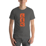Eat Shit & Die - Illustrated (orange) Unisex T-Shirt