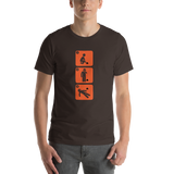 Eat Shit & Die - Illustrated (orange) Unisex T-Shirt