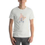 Happy Finger (orange+blue) Unisex T-Shirt